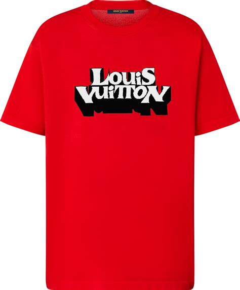 louis vuitton t shirt red writing|louis vuitton t shirts.